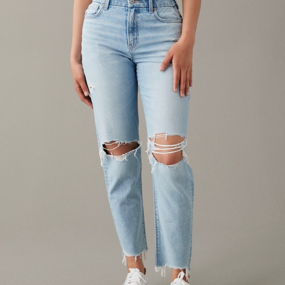 American Eagle Outfitters Blue Straight Leg Jeans